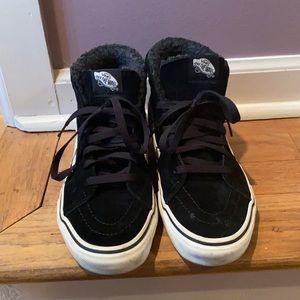 Black and White Classic High Top Vans